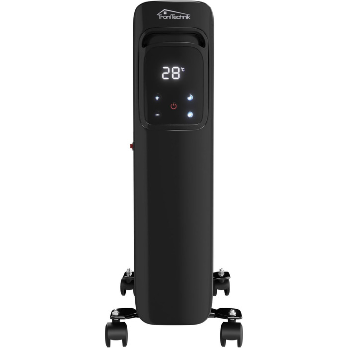 Масляний радіатор Tronitechnik® TT-OR 311 - чорний, 2500 Вт, 11 ребер, 3 режими, термостат, захист від перегріву