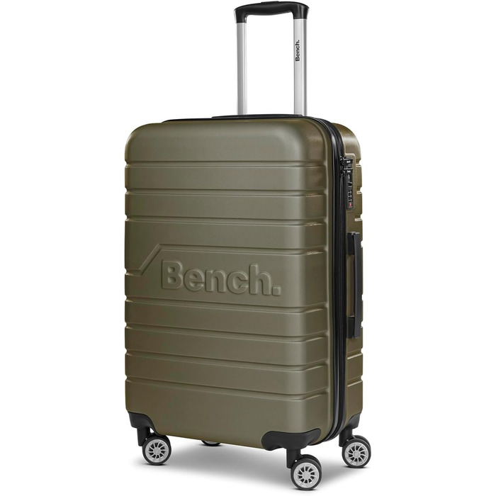 Набір валіз Bench Hartgepäck Seattle 3-в-1: міцний ABS, TSA-замок, 4 колеса | Dark-olive (M, 69 см)