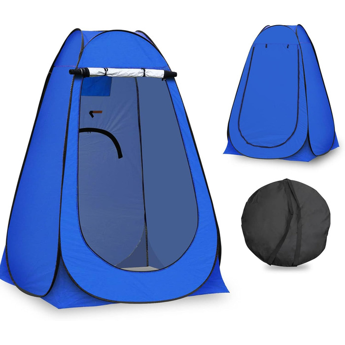 CLIPOP Portable Pop-Up Privacy Tent - Outdoor Shower & Changing Tent with UV Protection - Beach, Camping, Fishing - Includes Carry Bag