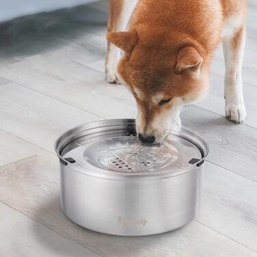 Миска для собак без облизування, нержавіюча сталь, миска для пиття для собак, анти-облизування, неслизька та герметична миска для собак маленьких та середніх порід (3L)