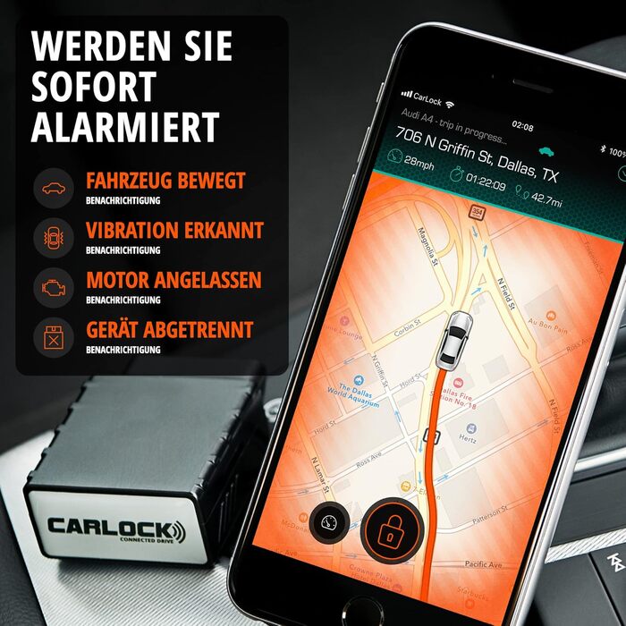 CARLOCK – GPS-трекер для авто та сигналізація. Пристрій відстеження з мобільним додатком. Відстеження автомобіля та автодому в реальному часі, сповіщення про підозрілу активність. OBD захист від викрадення