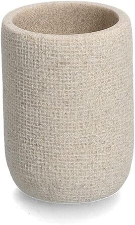 Миска для мила Zeller 18930 Natural з полірезину, бежевого кольору (7,2 x 10 см)