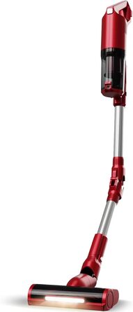 Вертикальний пилосос TurboTronic StormStick 120 Вт з ручним пилососом, фільтр MIF, 5 м кабель, 11kPA, циклонна технологія, червоний