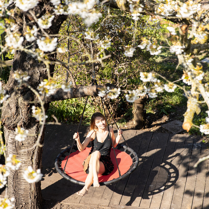 Relaxdays Bird Nest Swing 120cm