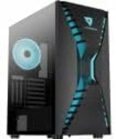 Корпус Aerocool Cronus Mid Tower для ігрового ПК з RGB підсвічуванням, вентилятором 140 мм та скляною бічною панеллю, підтримкою водяного охолодження та кабелеуправлінням, чорний