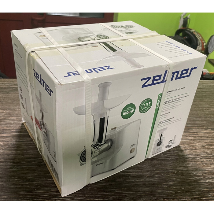 М'ясорубка Zelmer ZMM1011, біла, 1000 Вт