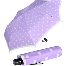 Сонцезахисний парасолька Knirps Duomatic Slim Renature Green (Dot Art Lavender)