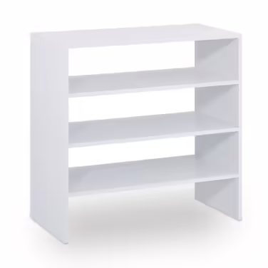 Relaxdays White Shoe Rack with 2 Shelves
