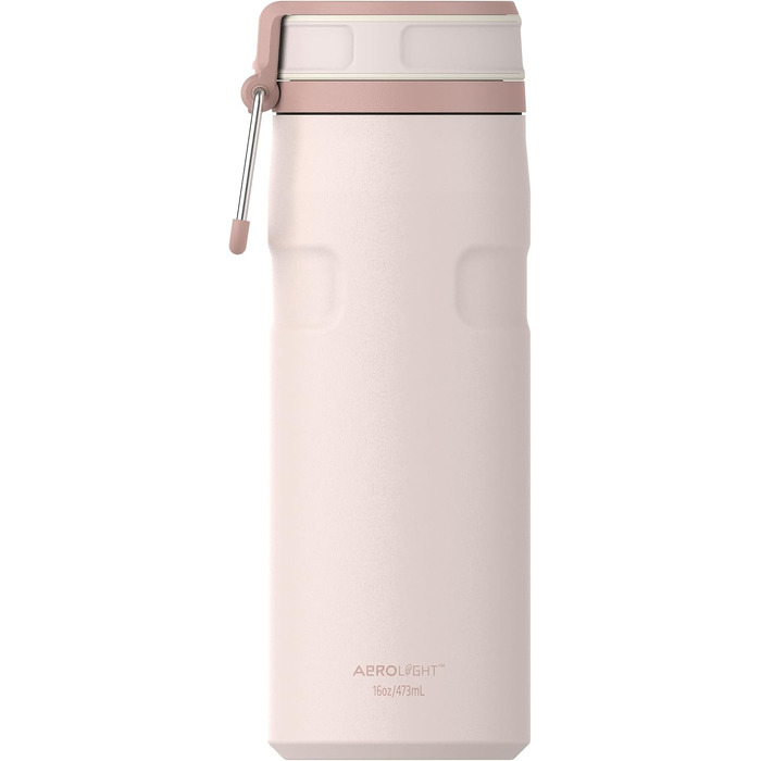 Термопляшка Stanley IceFlow Twist Flip 0.47л, Rose Quartz — герметична, зі сталі, для напоїв