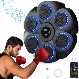 YeahBoom Музична Bluetooth Бокс-машина: тренажер для ударів з музикою, настінний, розумний, електронний