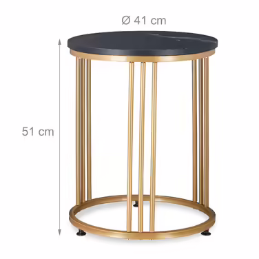 Relaxdays MARMO Side Table