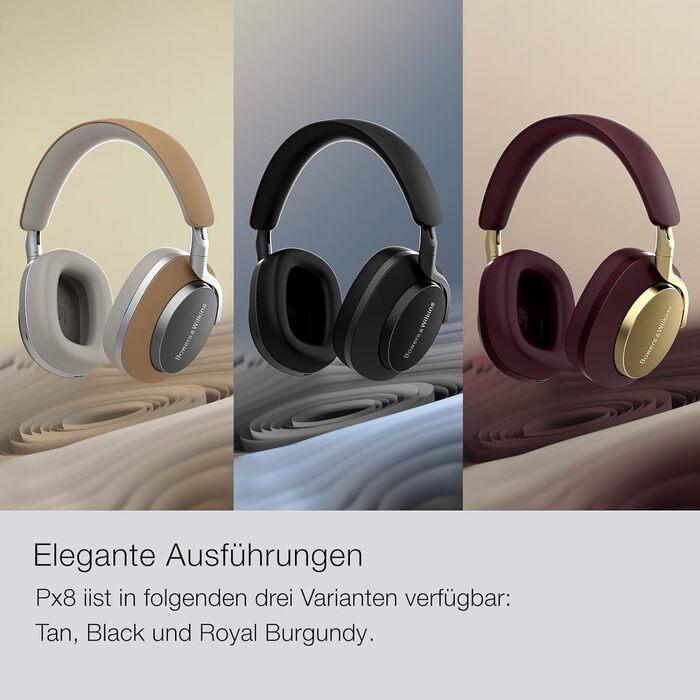 Навушники Bowers & Wilkins Px8: бездротові, з активним шумопоглинанням, Bluetooth 5.0, чорні