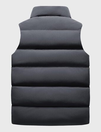 Чоловіча зимова жилетка AIEOE з підкладкою, стьобана жилетка з коміром-стійкою, без рукавів, синього кольору, розмір S