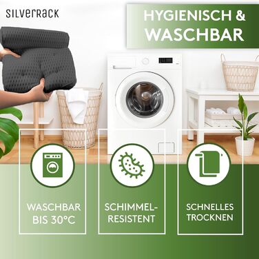 SilverRack Bathtub Pillow MEDIUM-SOFT [White 4D] - Neck Pillow for Bathtub with Suction Cups as Bathtub Accessory - Pillow for Bathtub - Bath Pillow with Ergonomic Fit (Z 1 Dark Grey)