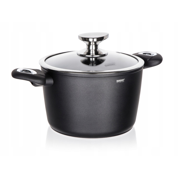 Каструля традиційна Banquet Matte Dark Grey, 3,3 л