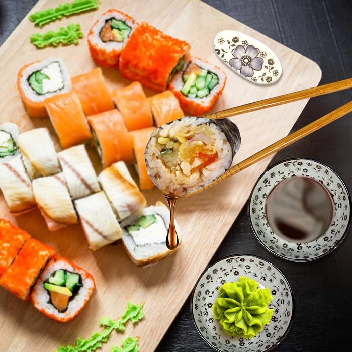 Набір посуду для суші на 4 особи, 12 шт. з кераміки, набір для подачі суші, дизайн 