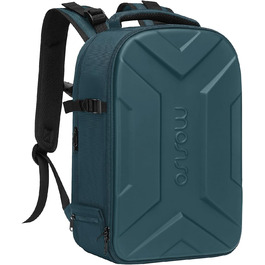 MOSISO Рюкзак для камери, DSLR/SLR/беззеркальної фототехніки, водонепроникний, з кріпленням для штатива, відділення для ноутбука 15-16 дюймів, сумісний з Canon/Nikon/Sony, блакитно-зелений