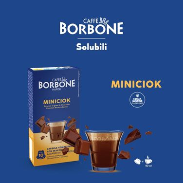 Кава в капсулах Caffè Borbone Respresso з шоколадом Miniciok, сумісні з Nespresso, 100 шт