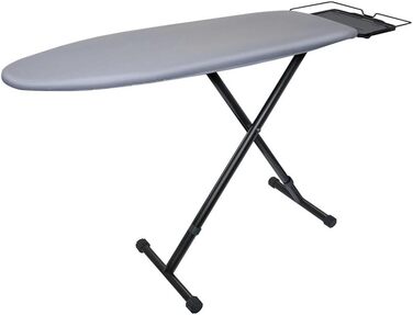Braun CareStyle Ironing Board IB3001 BK – Ironing board perfect for steam stations, steam-permeable surface, cover made of 100% cotton, 122 x 40 cm, black/gray