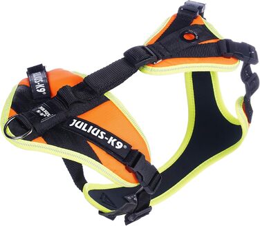 Нашийник для дратхаунда Juliu-K9 Mantrailing 19MTR з неоновим кантом (XS, помаранчевий)