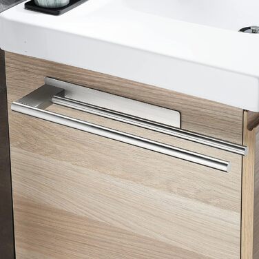 Подвійний тримач для рушників Doppelt без свердління, 304 нержавіюча сталь, сріблястий, 39 см