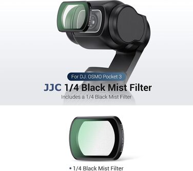 Набір магнітних фільтрів JJC 6в1 для DJI Osmo Pocket 3: ND8, ND16, ND32, ND64, ND256 та CPL (чорна дифузія 1/4), світлофільтри для екшн-камери
