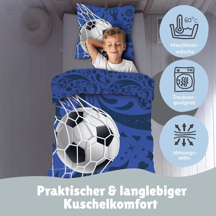 Комплект постільної білизни для дитячого ліжечка Kinderbettwäsche: 2 шт. з тваринами та глобусом. Декоративний комплект включає ковдру 135x200 см та подушку 80x80 см з блискавкою. Підходить для хлопчиків та дівчаток. 100% бавовна, ренфорсе, приємна до шкі