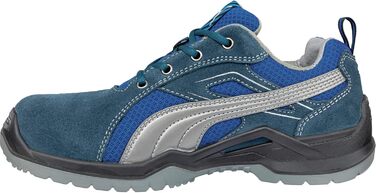 Черевики безпеки PUMA SAFETY Omni Low S1P SRC, робоче взуття, сталева захисна капа, дихаюча тканина, антиковзання, захист від проколів, чоловічі, 43 EU, блакитні