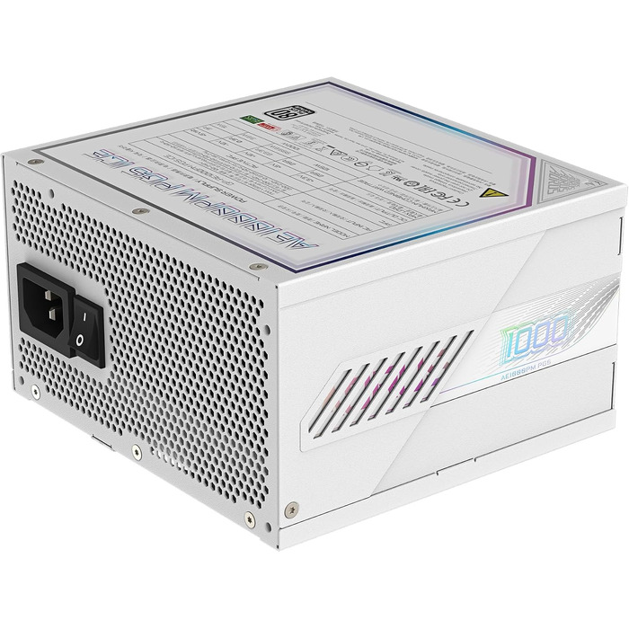 Блок живлення GIGABYTE AORUS Elite P1000W Ice 1000W, PCIe 5.0, 80 Plus Platinum, повністю модульний, ATX 3.0
