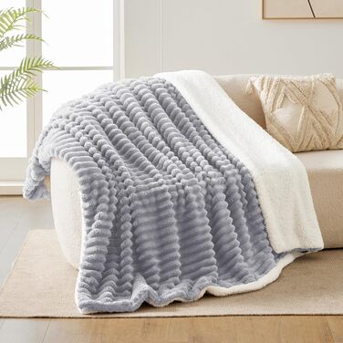 Плед Sherpa WAVVE: теплий, м'який, великий (150x200 см)