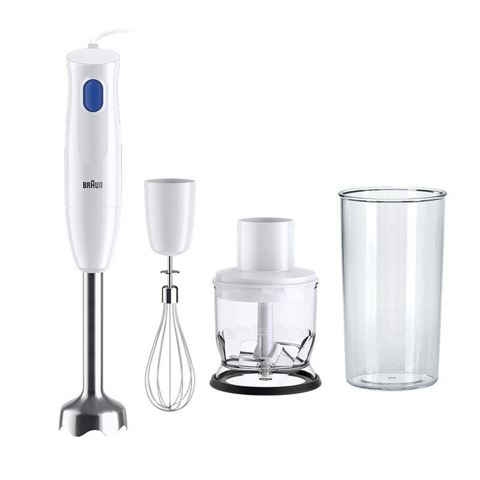 Ручний блендер Braun MQ10.202M 450 Вт, з подрібнювачем та вінчиком