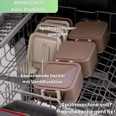 Бенто-бокс 'Remy' 2100мл, 3 секції з відділеннями та столовим прибором, преміум-якість, нержавіюча сталь, BPA-free, велика ланчбокс для дорослих, для Meal Prep, миється в посудомийній машині та підходить для мікрохвильової печі