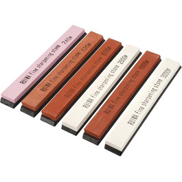 Набір точильних каменів для ножів (6 шт.) 120/240/600/1000/2000/3000 грит - професійний набір для кухні та відпочинку