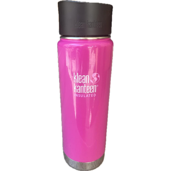 Klean Kanteen Wide Vacuum-Insulated Water Bottle with Cafe Cap 2.0 (591 ml, Wild Orchid)