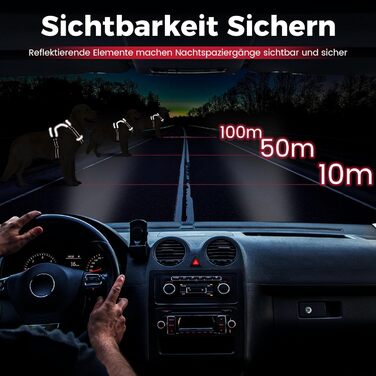 Шлейка для собак Funfox, середня порода, анти-тяга, з ручкою та світловідбиваючими смугами, без заплутування, червона (L)