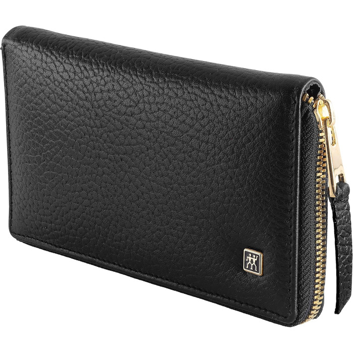 Набір для манікюру ZWILLING Gold Edition (5 предметів, чорне шкіряне е туї, догляд за руками та ногами, дорожній набір, з ножицями для нігтів та кусачками), Преміум