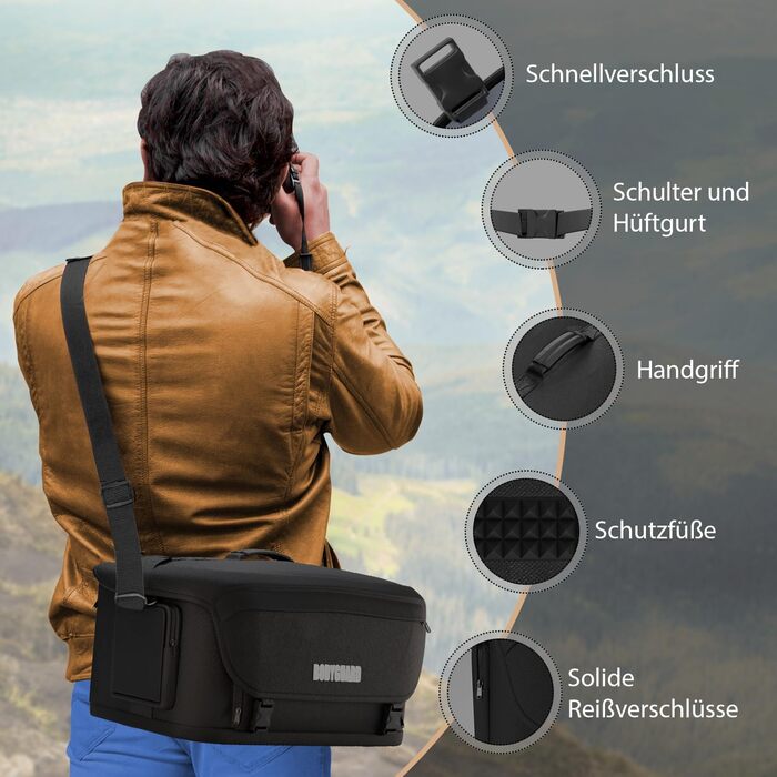 Чохол для камери Bodyguard 4XL – захисний кейс для фотоапаратів з великим відділенням та водонепроникним покриттям