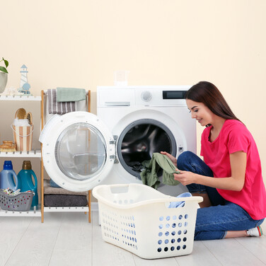 Relaxdays Bathroom Shelf with Laundry Basket and 4 Shelves