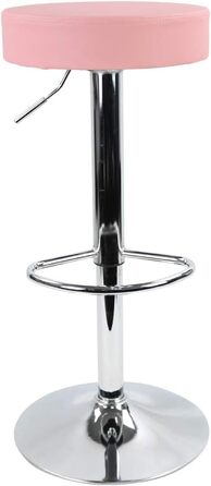 KKTONER Adjustable Height Swivel Bar Stool - SPA, Office & Beauty - PU Leather (Pink)