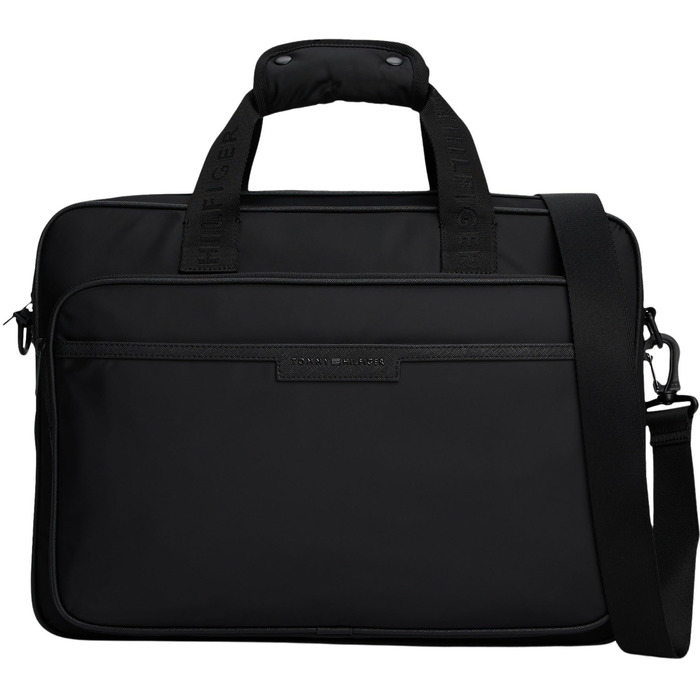 Сумка для ноутбука Tommy Hilfiger Repreve з ременем для візка, чорна (Black) - Універсальний розмір