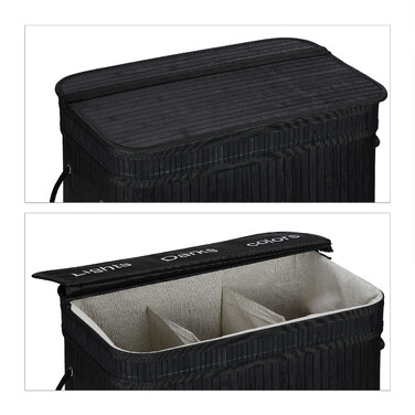 Relaxdays Laundry Sorter made of Bamboo