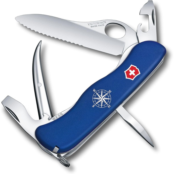 Швейцарський мультитул Victorinox Skipper Pro MW: 12 функцій, складний ніж з пилкою, відкривачка для пляшок