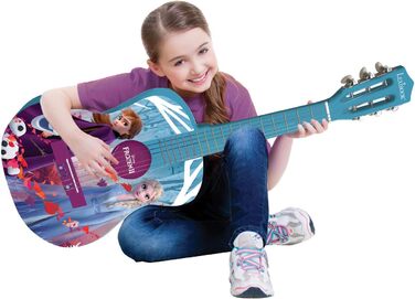 Гітара Lexibook Akustikgitarre K2200 Disney Frozen - дерев'яна, 36'', з навчальною інструкцією та чохлом