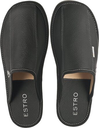 Чоловічі домашні тапочки Estro з натуральної шкіри, 43 EU - комфорт та стиль
