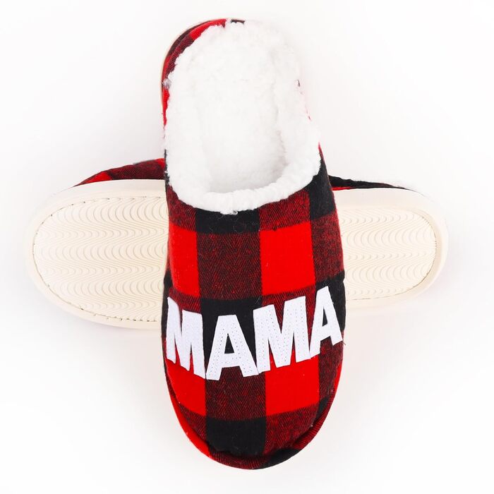 Тапочки жіночі зимові подарунок для жінок, теплі, м'які, з плюшу, антиковзкі, кумедні (40/41 EU, багато кольорів, Найкраща Мама)