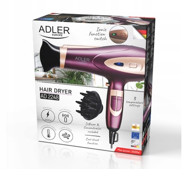 Фен для волосся Adler Europe 2025/09