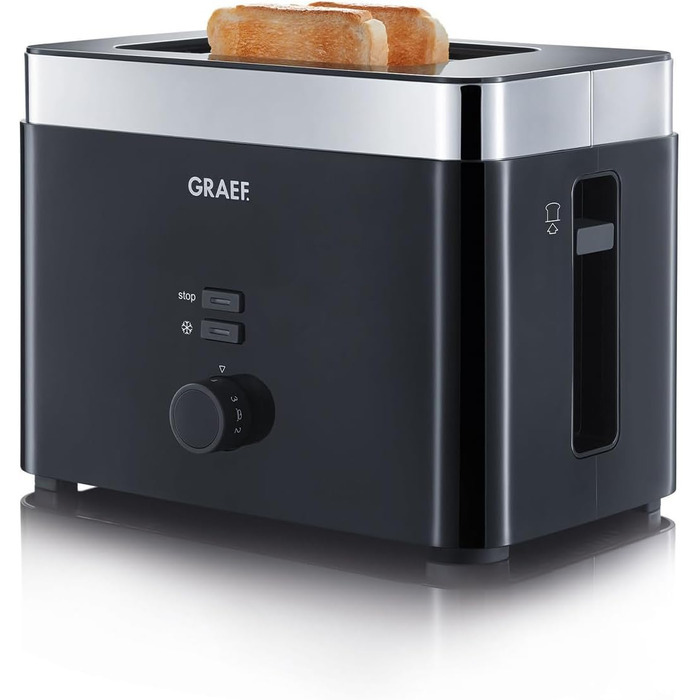 GRAEF 2-Slice Toaster TO 62, black