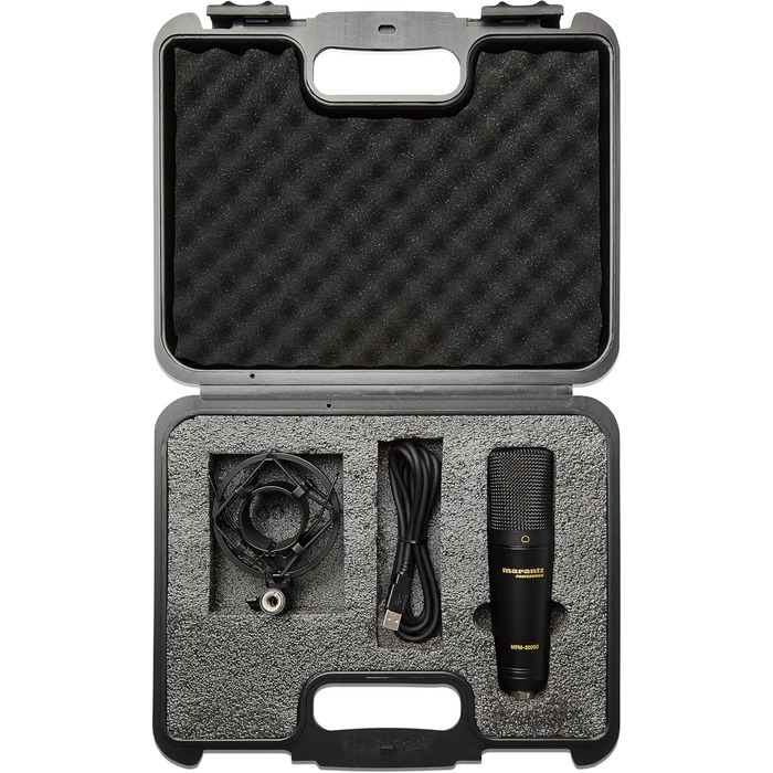 Мarantz Professional MPM-1000U: USB конденсаторний мікрофон з великою мембраною та нирковим характером для подкастів, студії та геймінгу. Комплектується кабелем USB та кріпленням для мікрофона.