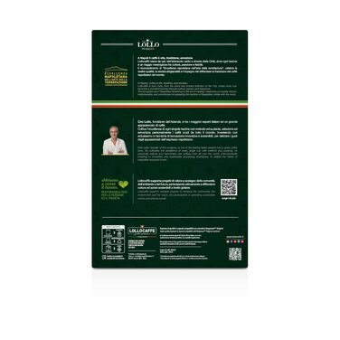 Капсульна кава LOLLO Caffè Passion Espresso Nero, 100 капсул, сумісна з машинами Nespresso, насичений смак