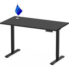 FLEXISPOT Electric Standing Desk - 160x80cm - Height Adjustable Desk with Memory Function (Black)